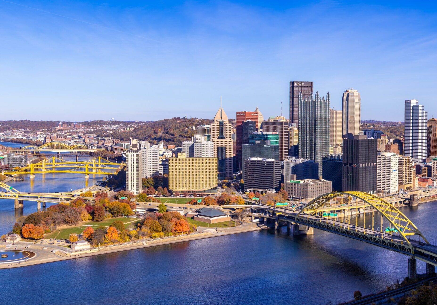 Pittsburgh downtown view